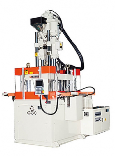 Double Shuttle Table-Vertical Clamping Injection Molding Machine