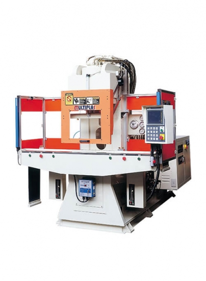 Double Shuttle Table-Non-Tiebar Vertical Clamping Injection Molding Machine