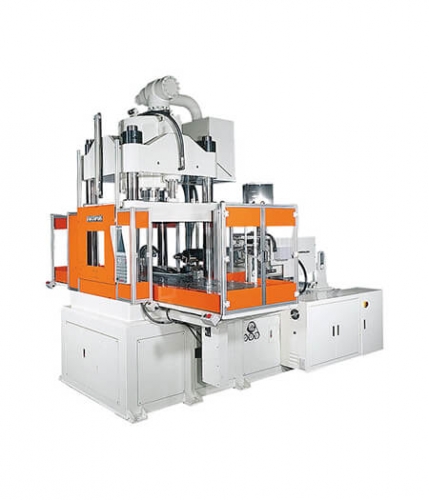 Double Shuttle Table-Vertical Clamping Injection Molding Machine