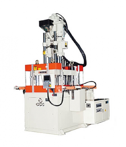 Double Shuttle Table-Vertical Clamping Injection Molding Machine